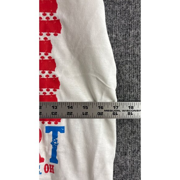 Country Concert Tank Top 2016 White Red Blue Ft. Loramie Ohio Size S - Picture 5 of 8